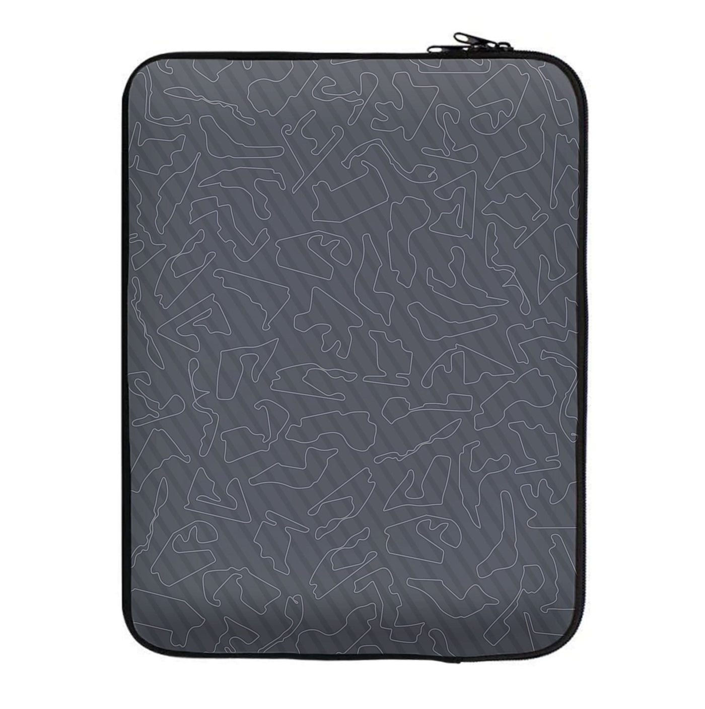 Track Outlines Gray Laptop Sleeve