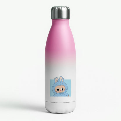 Cute Blue Notebook Monster Pink Water Bottle