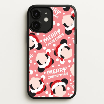 Merry Christmas Cartoon Mouse Pattern iPhone 11 Case