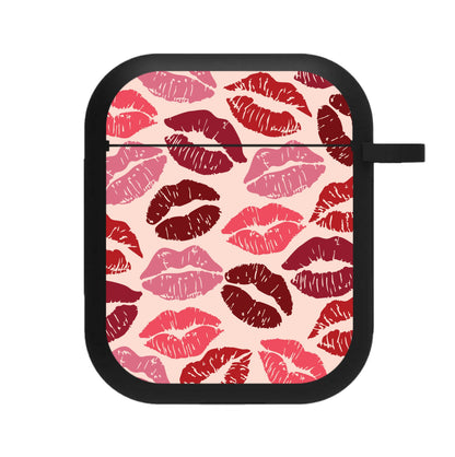 Valentine's Lips Pattern AirPods Case