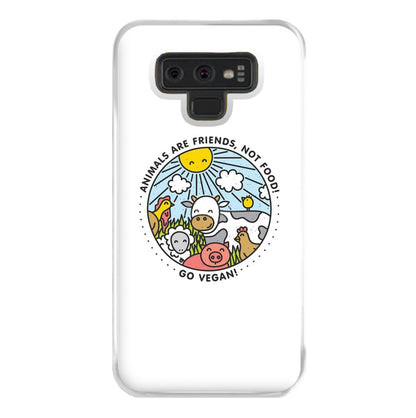 Animals Are Friends, Not Food - Vegan Phone Case