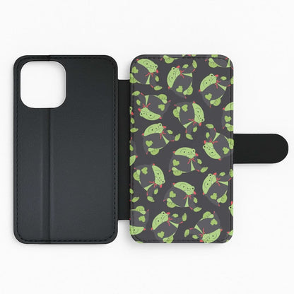 Vampire Frog Pattern  - Halloween Flip Phone Case