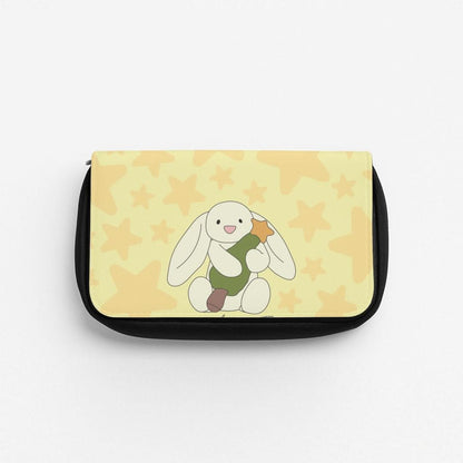 Christmas Bunny Stars Plush Pencil Case