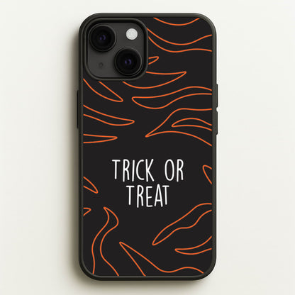 Zebra Print Trick Or Treat iPhone 13 Mini Case