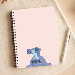 Cute Blue Alien Handstand Notepad
