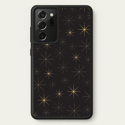 Christmas Gold Stars Pattern Galaxy Note 20 Ultra Case