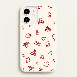 Valentines Doodles iPhone 12 / 12 Pro Case