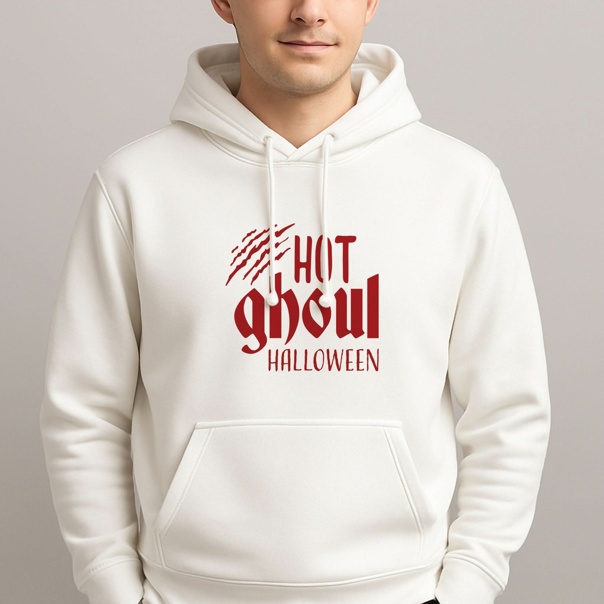 Hot Ghoul Halloween Mens Hoodie