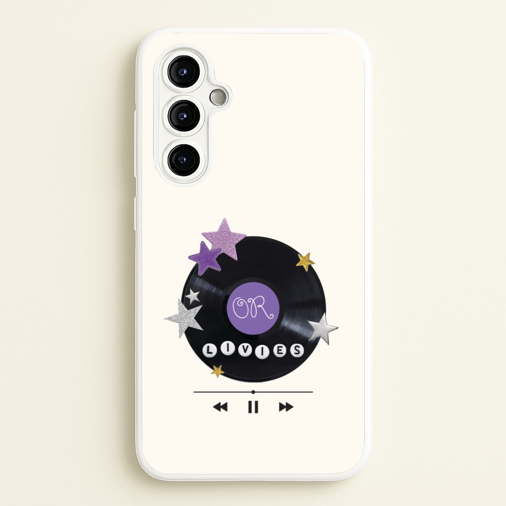 Amethyst Vinyl Scrapbook Galaxy A54 Case