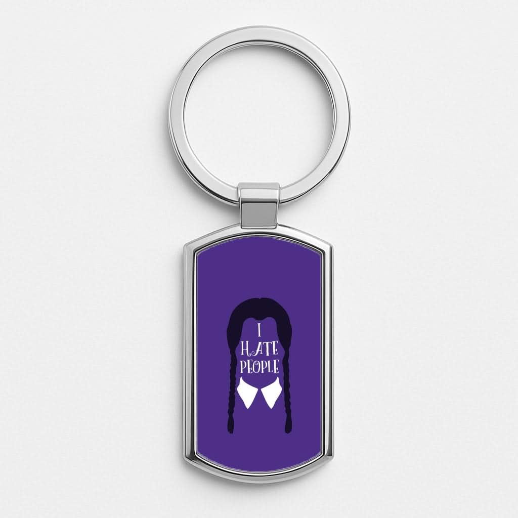 I Hate People Luxury Keyring