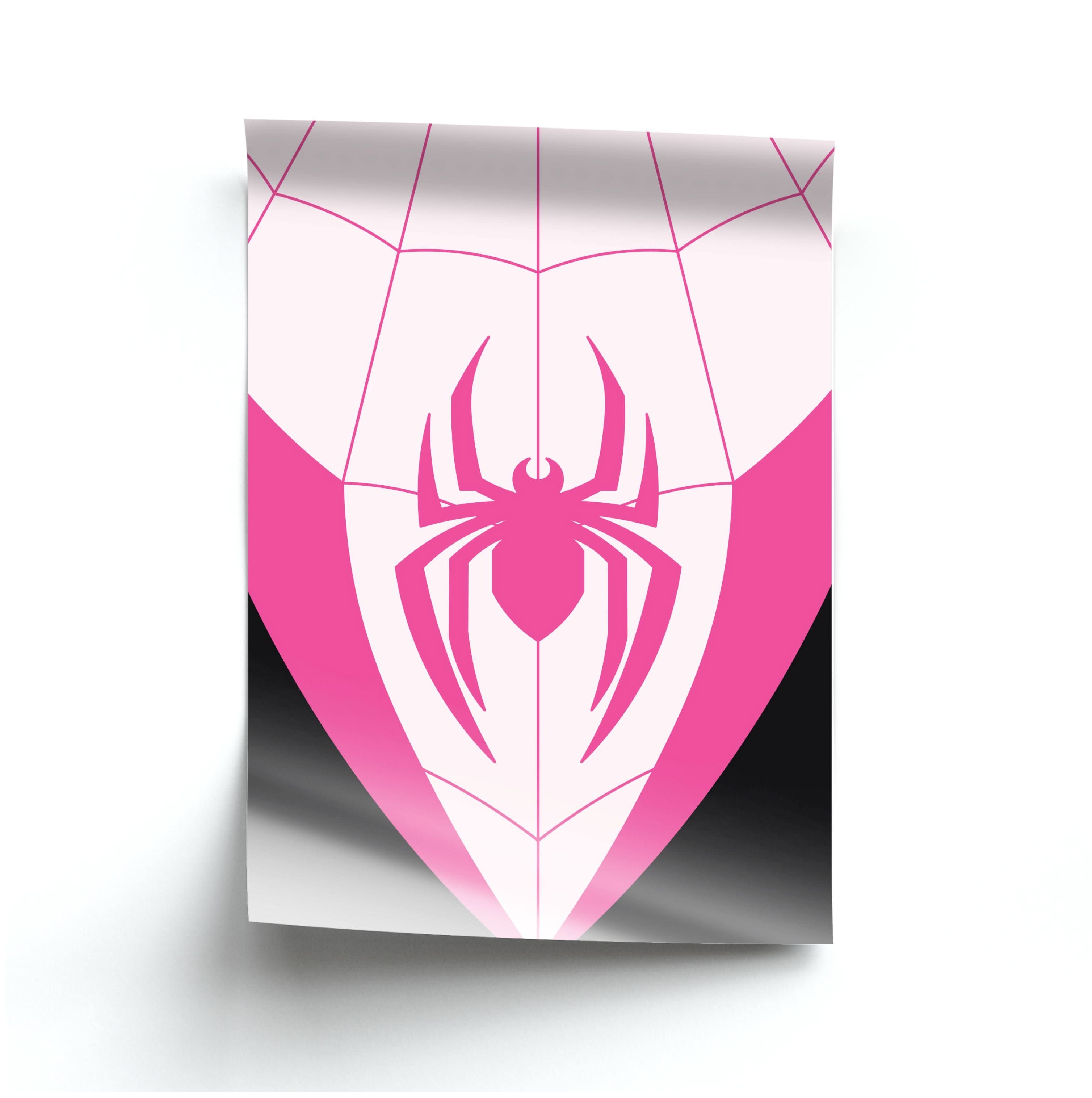 Pink And Black Spider Costume Poster