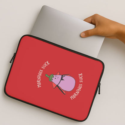 Mornings Suck Plush - Halloween MacBook Cover