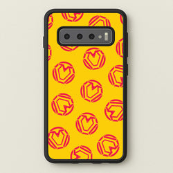 Metal Heart Pattern Galaxy S10 Plus Case