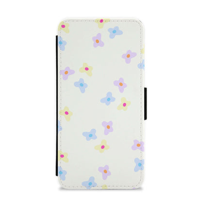 Pastel Flowers Pattern Flip / Wallet Phone Case