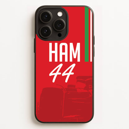 Dark Red Hamilton 44 Phone Case for iPhone, Samsung Galaxy and Google Pixel