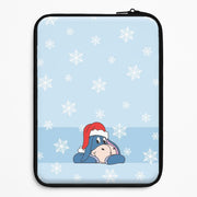 Cartoon Donkey Snowflakes Laptop Sleeve 1