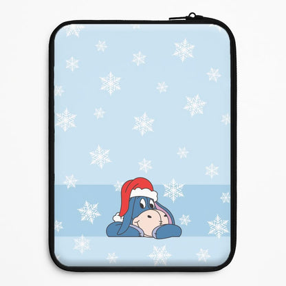 Cartoon Donkey Snowflakes Universal Laptop Sleeve