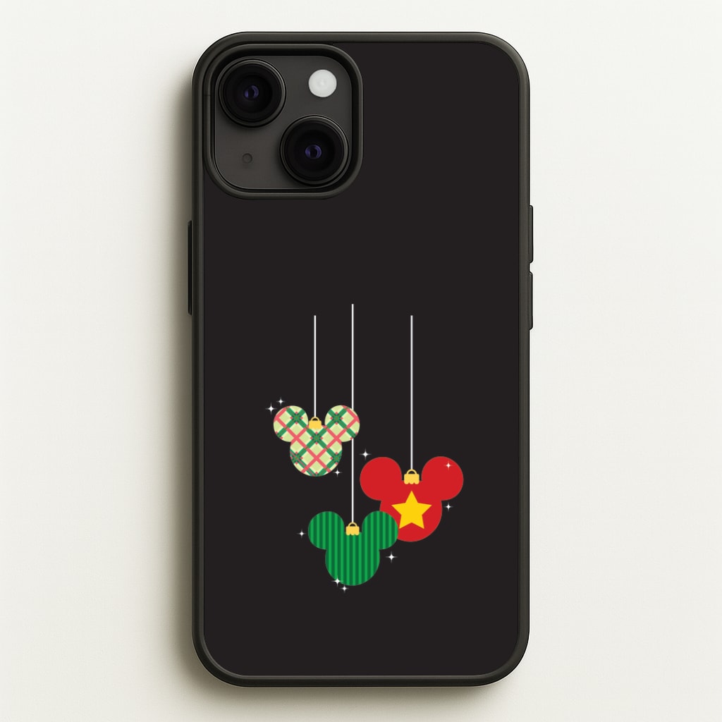 Cartoon Mouse Hanging Baubles iPhone 13 Case