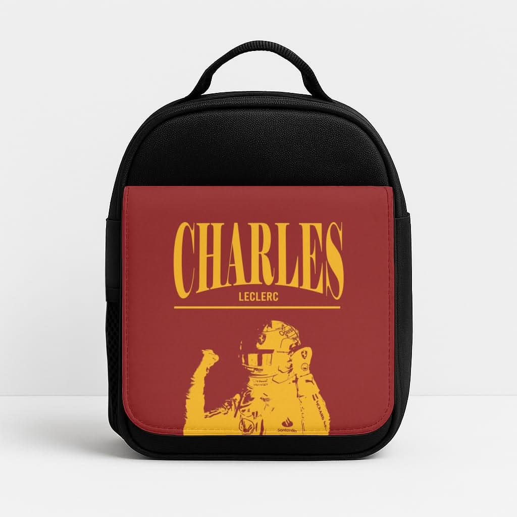 Charles Red And Gold Insulated Lunch Bag