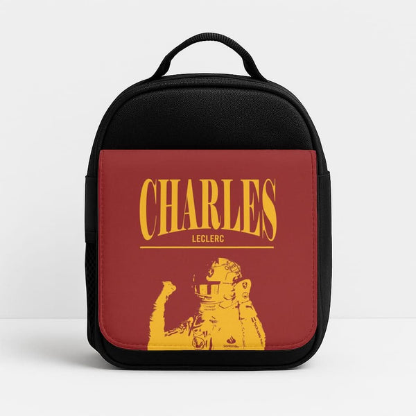 Charles Red And Gold Insulated Lunch Bag