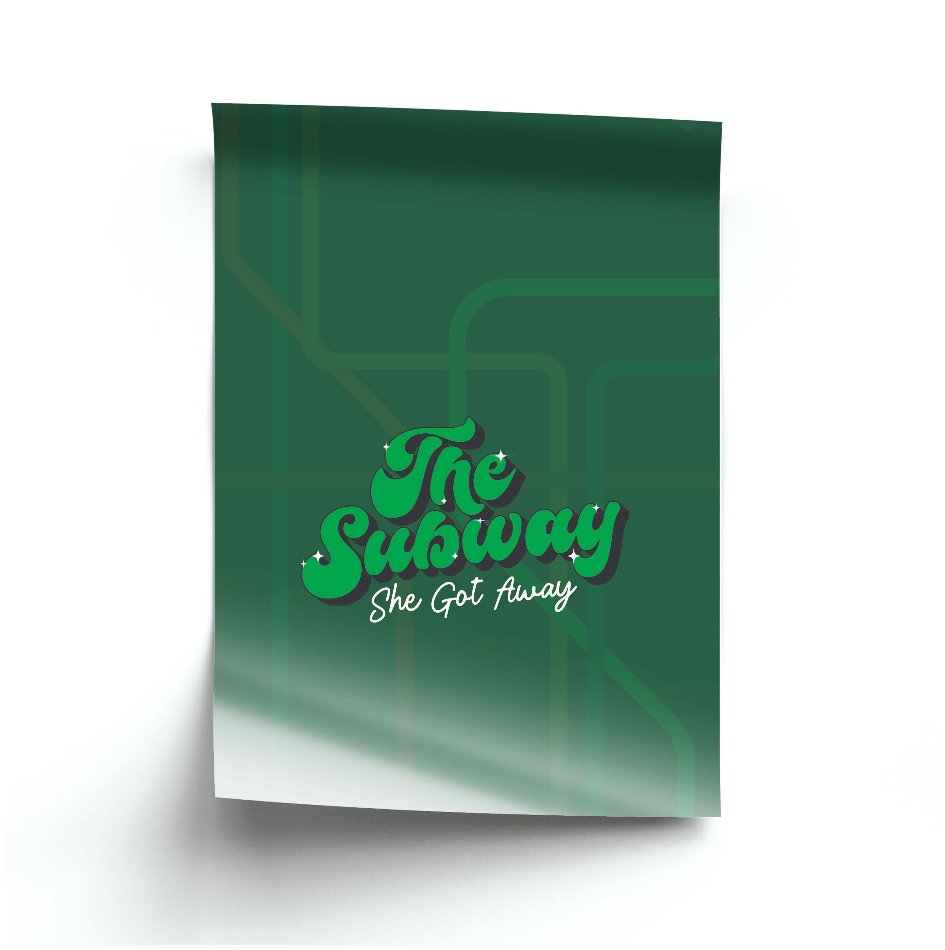 Subway Green Poster