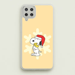 Christmas Cartoon Beagle And Bird  Galaxy A12 Case