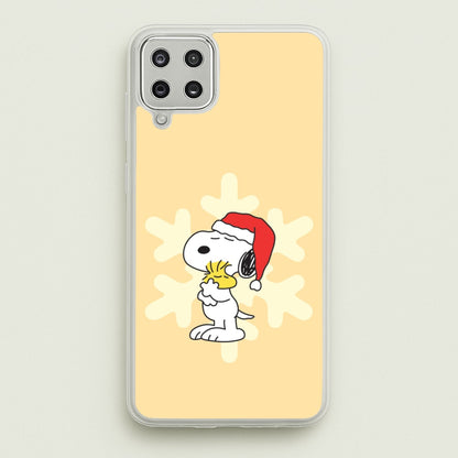 Christmas Cartoon Beagle And Bird  Galaxy A12 Case