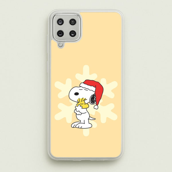 Christmas Cartoon Beagle And Bird  Galaxy A12 Case