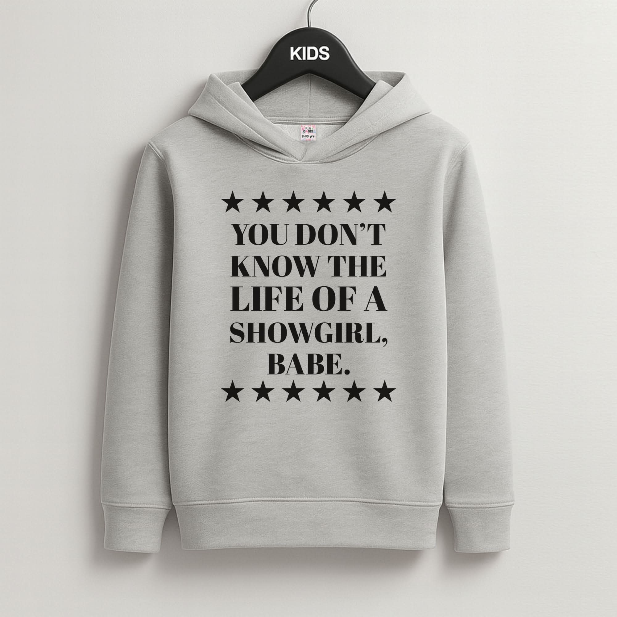 You Don't Know Babe  Grey Kids Hoodie