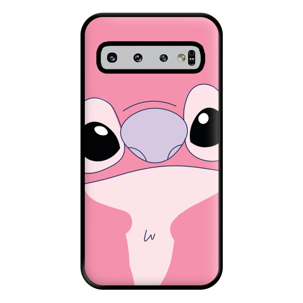 Cute Pink Alien Face Galaxy S10 Plus Case