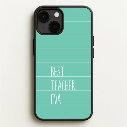 Best Teacher Eva iPhone 13 Mini Case