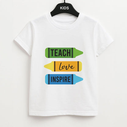 Teach, Love, Inspire Kids Unisex T-Shirt