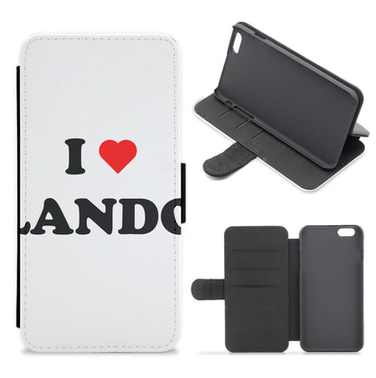 I Love Lando Flip / Wallet Phone Case