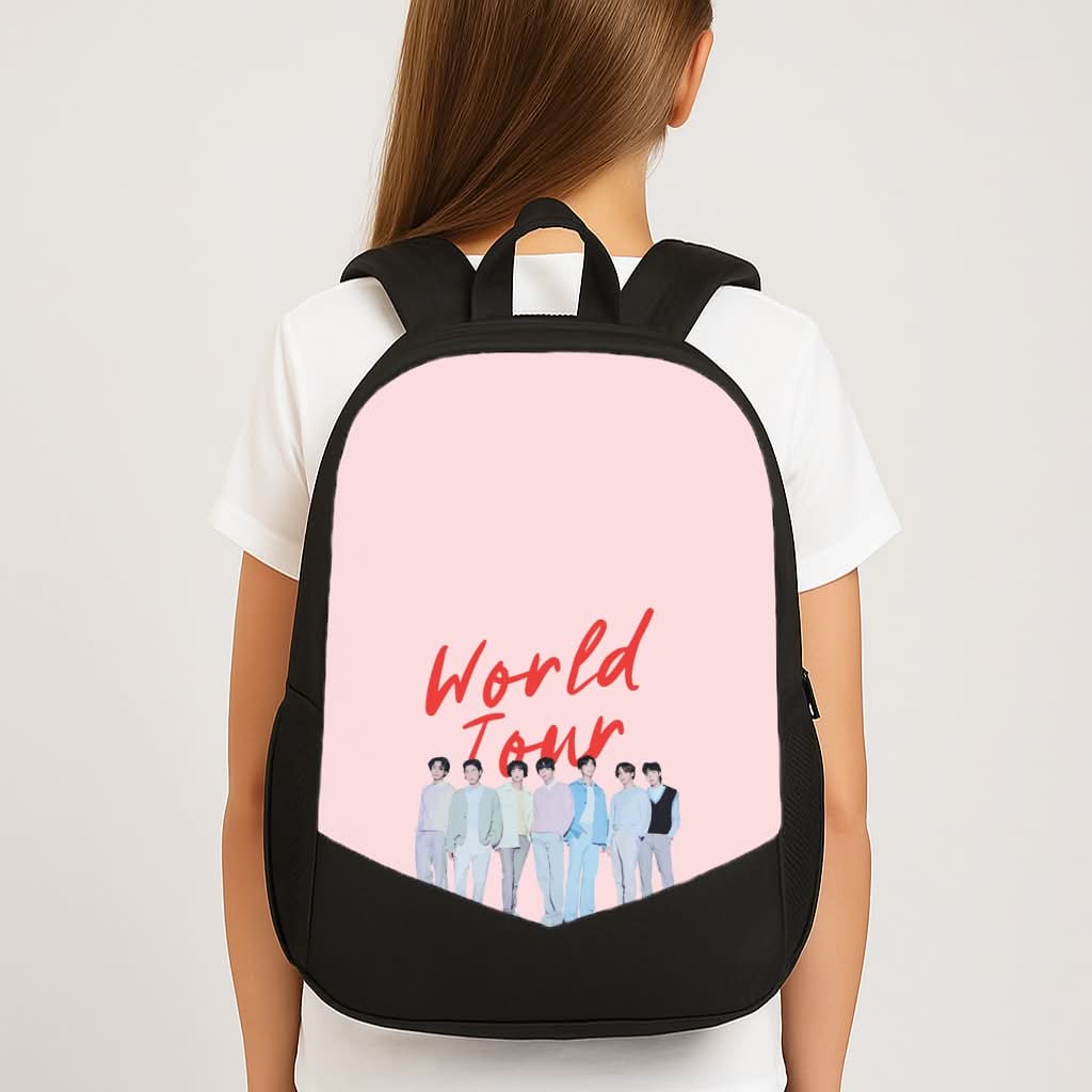 K-Pop Band Pastel Tour School Bag