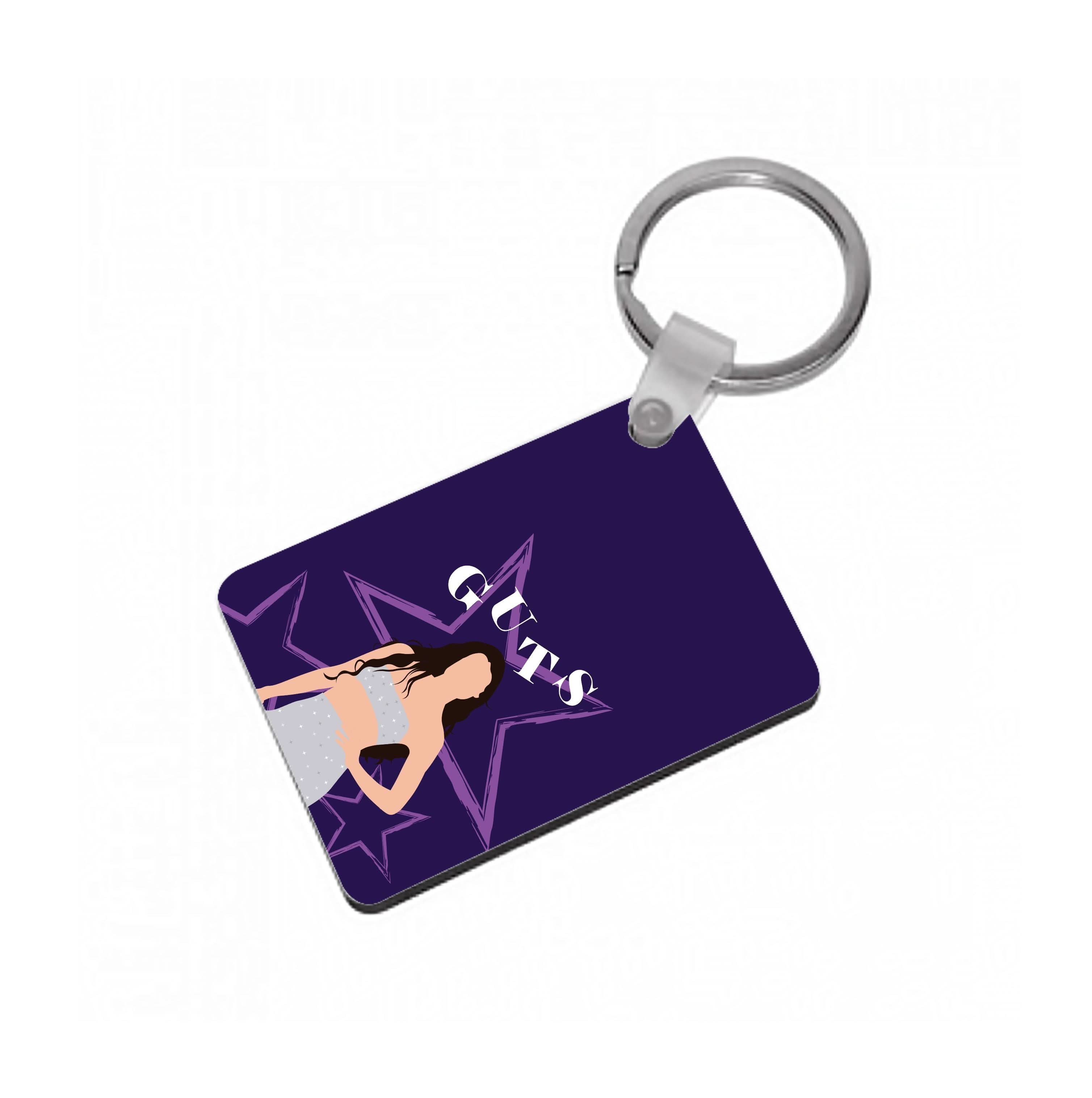 Dark Purple Olivia Keyring