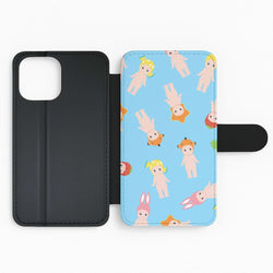 Angels Pattern Flip Phone Case