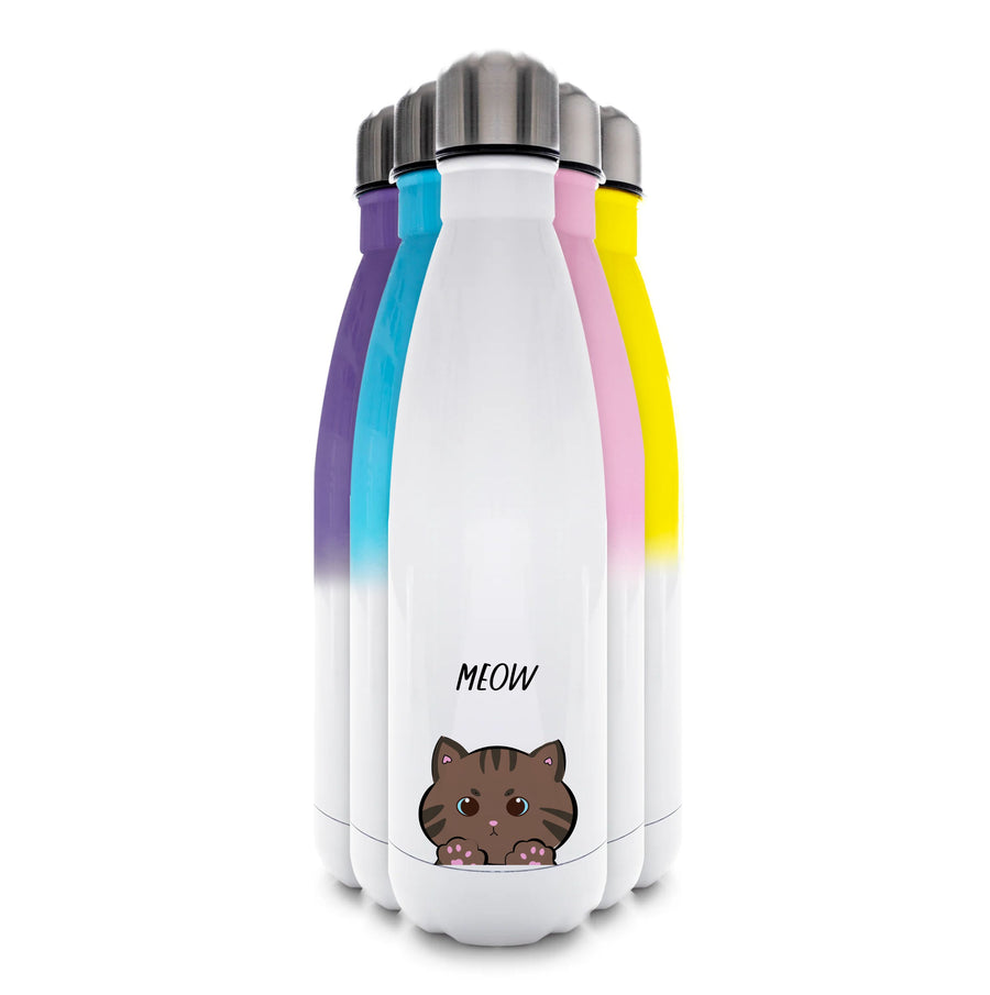 Meow Purple - Cats Water Bottle