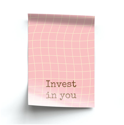 Invest In You, Baby Pink Poster