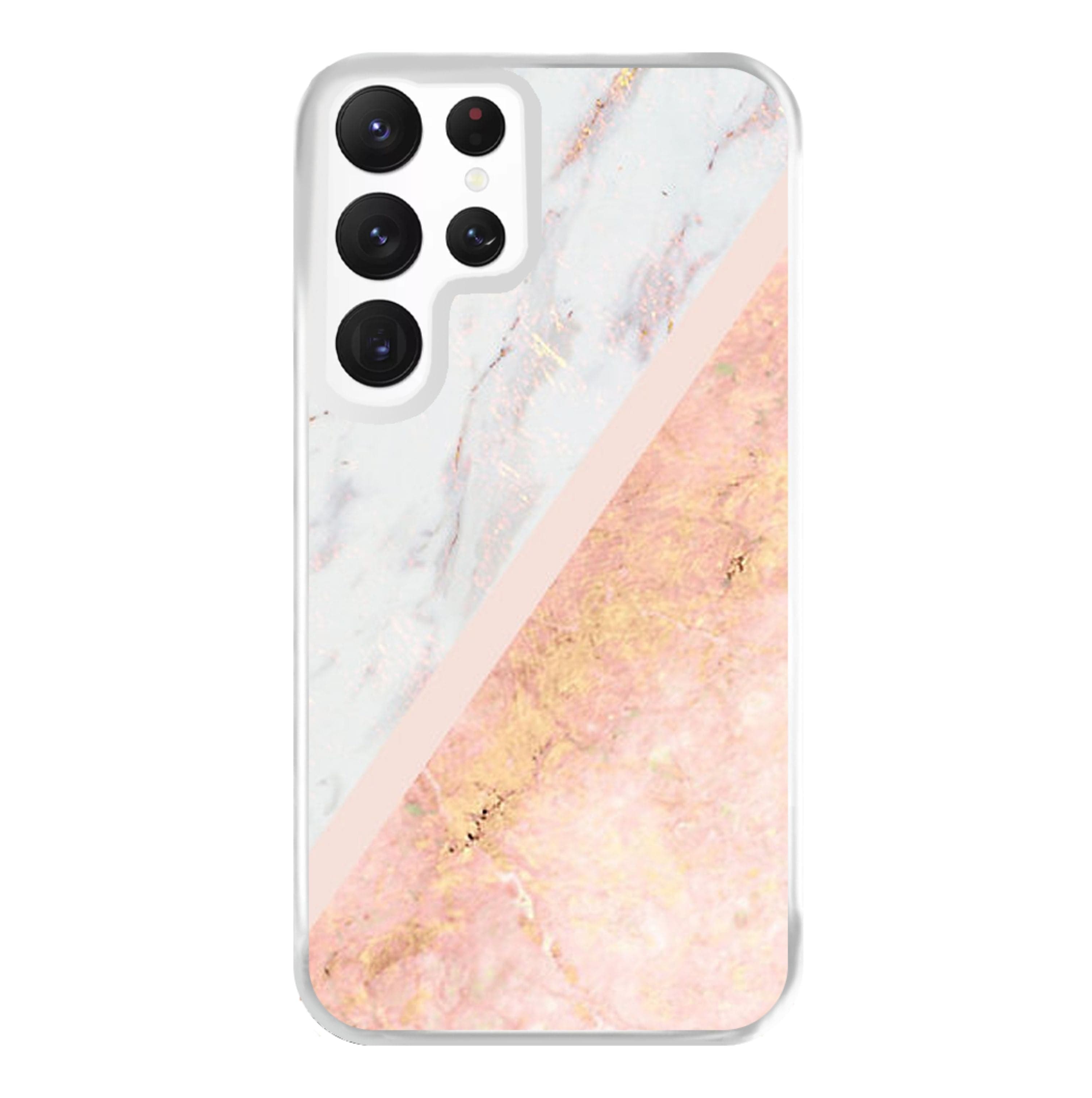 Marble and Rose Gold Phone Case