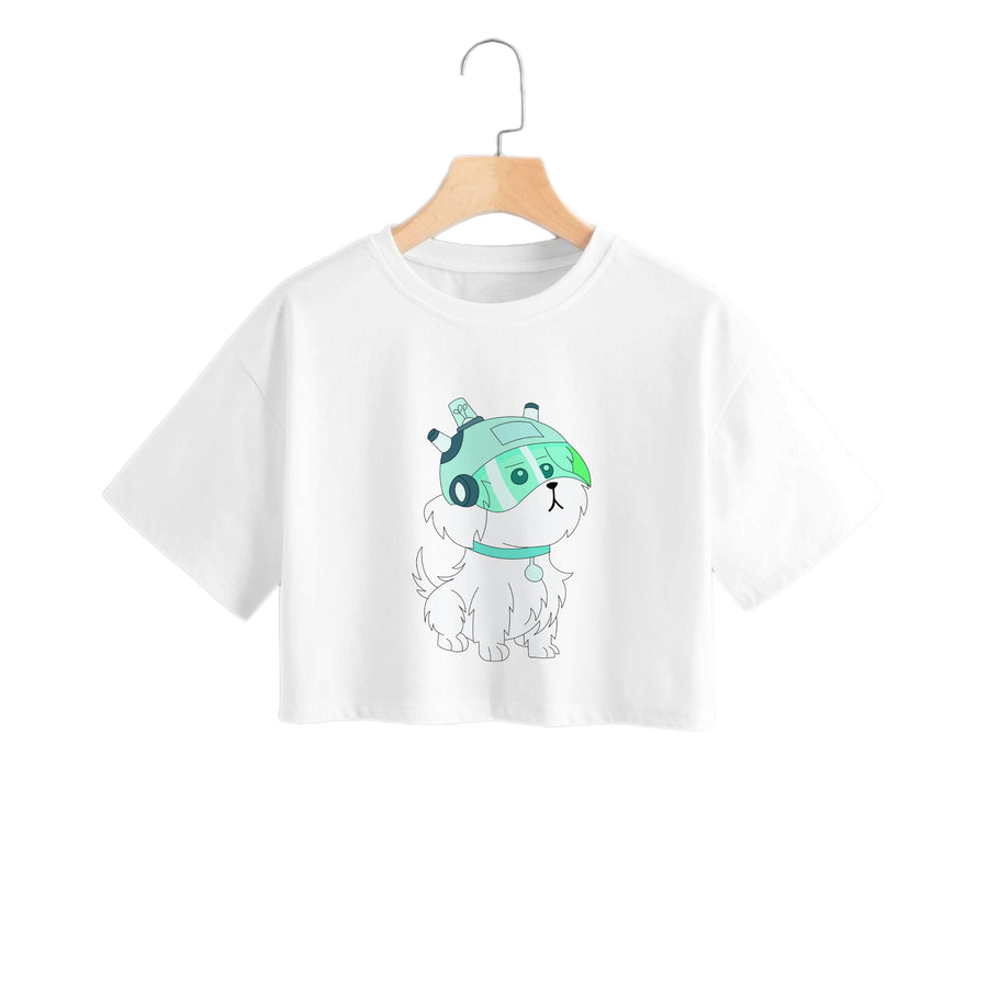 Space Dog - Rick And Morty Crop Top