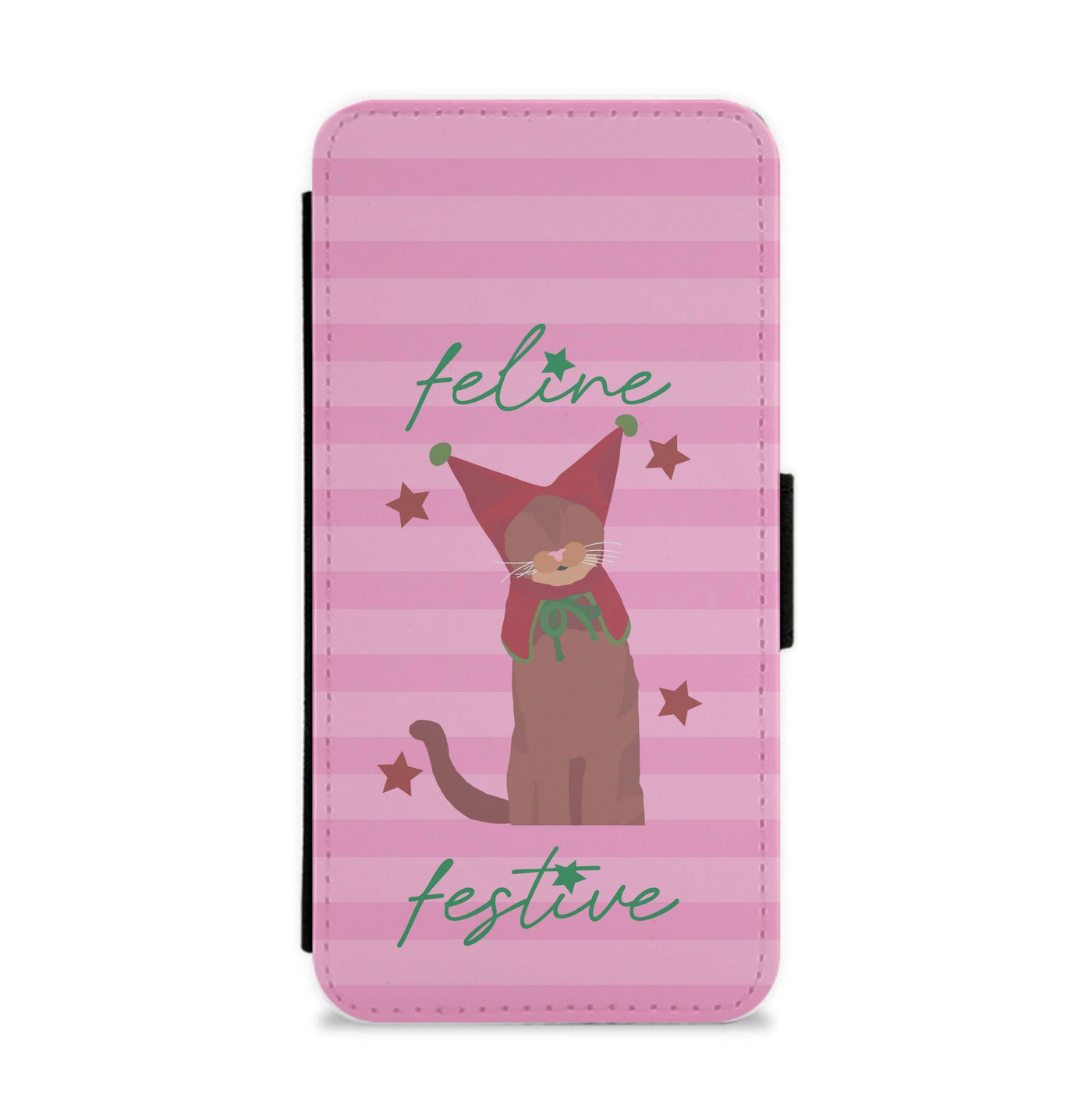 Feline Festive  Flip / Wallet Phone Case