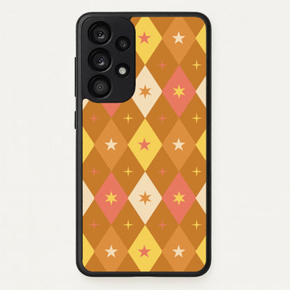 Retro Christmas Argyle Pattern Galaxy A53 Case