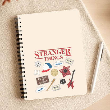 Stranger Things Cartoon Icons Notepad