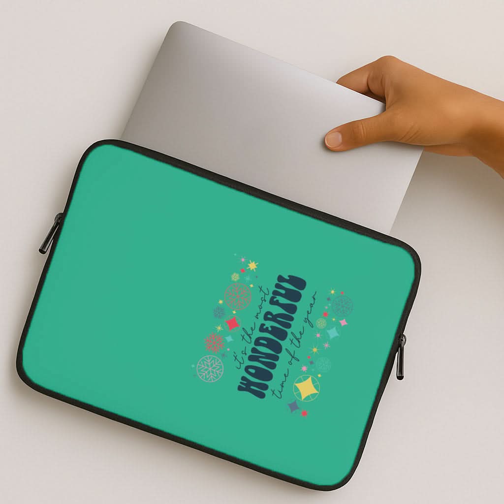 The Most Wonderful Time Of The Year Geometric MacBook Cover