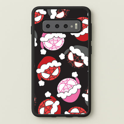 Spider Heroes Christmas Pattern Galaxy S10 Case