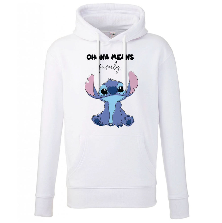 Ohana Means Family Pink Hoodie