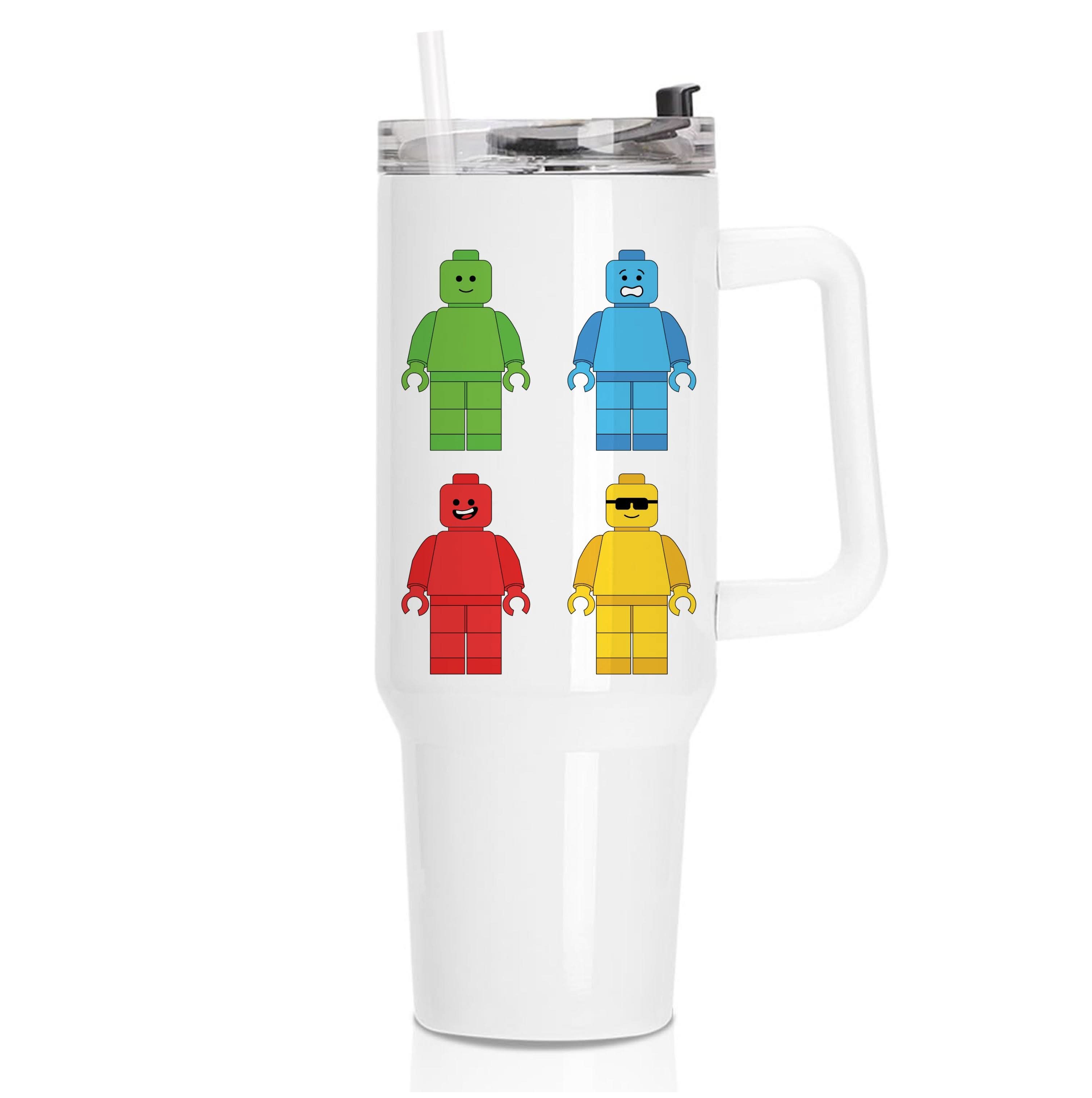 Bricks Figures Rainbow Tumbler