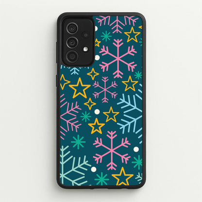 Colourful Christmas Symbols Pattern Galaxy A52 / A52s Case