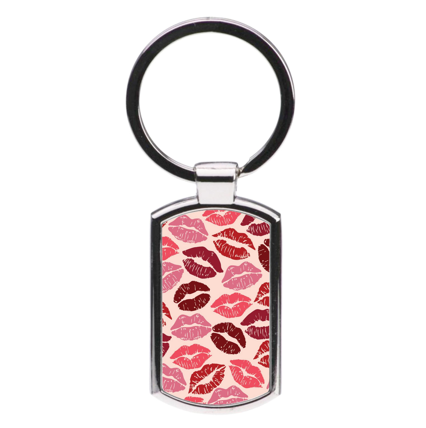 Valentine's Lips Pattern Luxury Keyring