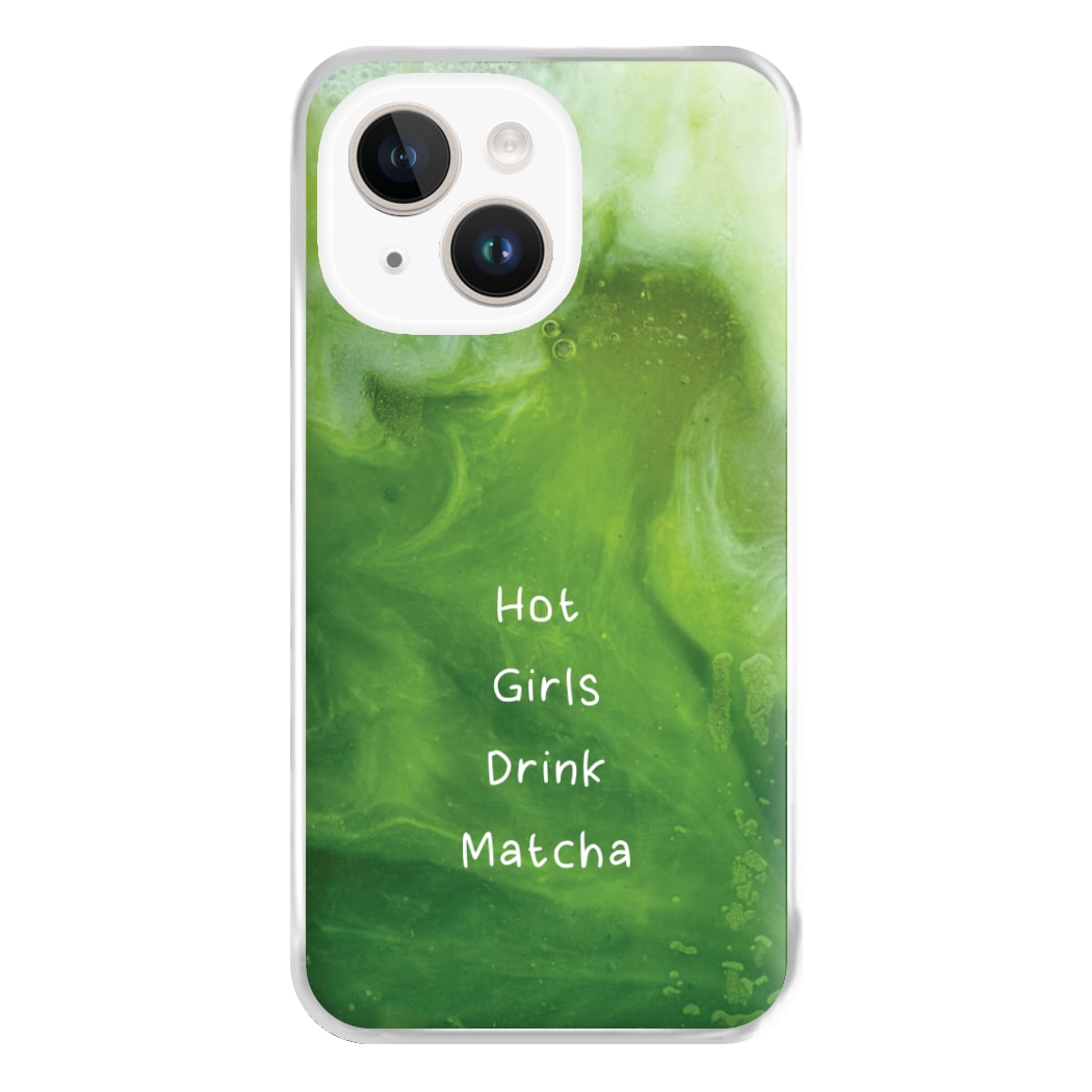 Hot Girls Drink Matcha iPhone 14 Plus Case